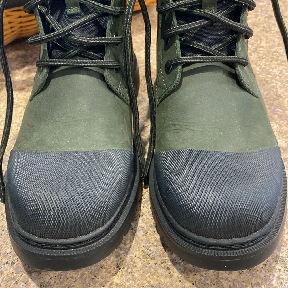 Johnston & Murphy Elemental Cap Boots (Missing Innersoles) 8.5M Work Boot Olive